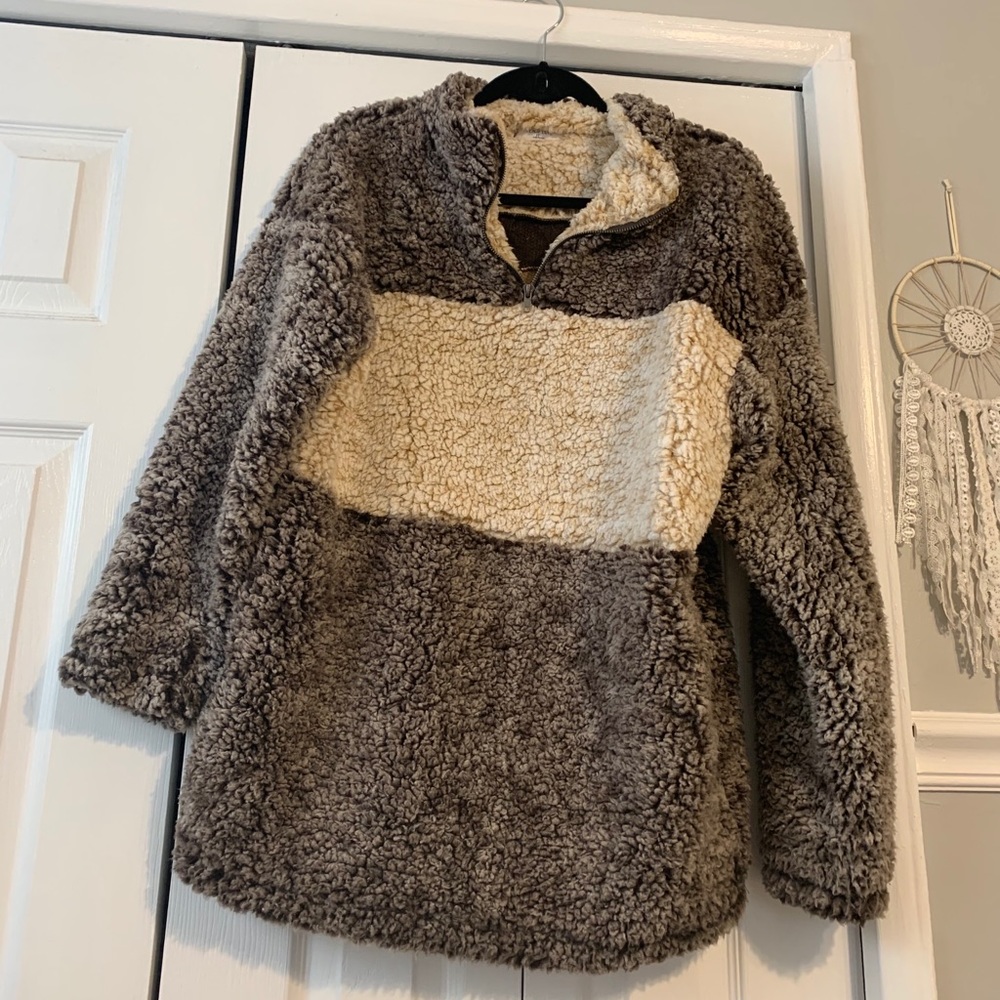 Quarter Zip Bear Coat